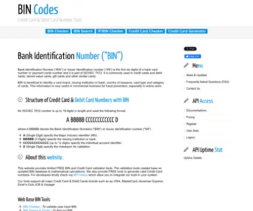 Bincodes.com(Validate, Verify, Check, Calculate & Generate) Screenshot