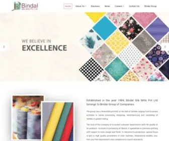 Bindalmill.com(Bindal Silk Mills Pvt Ltd) Screenshot