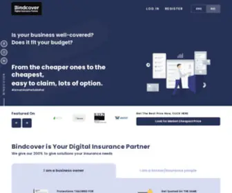 Bindcover.com(Landing) Screenshot