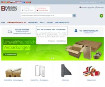 Bindemann-Verpackung.de(Verpackungsmaterial) Screenshot