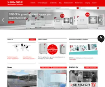 Binder-World.com(BINDER GmbH) Screenshot