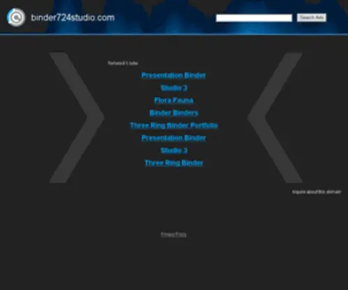 Binder724Studio.com(Binder 724 Studio) Screenshot