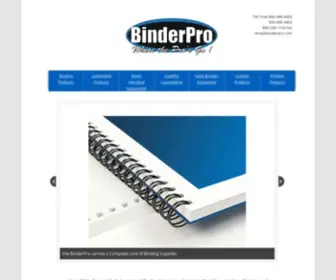 Binderpro.com(Binder Products) Screenshot