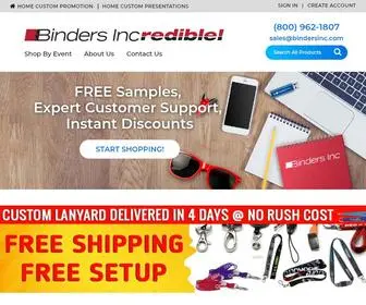 Bindersincredible.com(Binders, Inc, Charlotte, NC) Screenshot