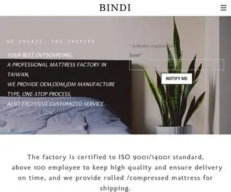 Bindibed.com(濱地名床來自台灣的好床) Screenshot