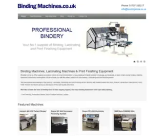 Bindingmachines.co.uk(Bindingmachines) Screenshot