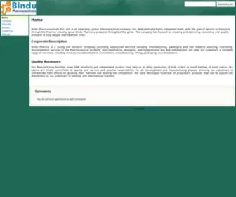 Bindupharma.com(Bindupharma) Screenshot