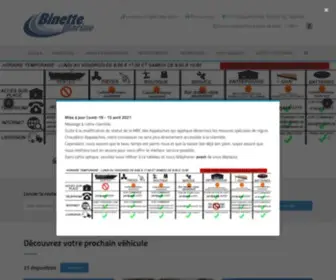 Binettemarine.com(Concessionnaire à Disraeli) Screenshot