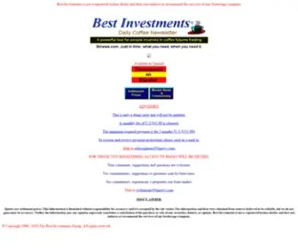 Binews.com(Best Investments Coffee Newsletter) Screenshot