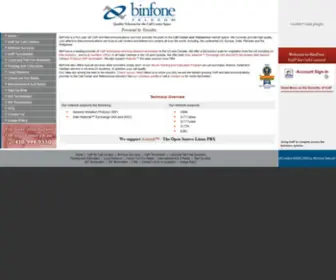 Binfone.com(BinFone Telecom) Screenshot