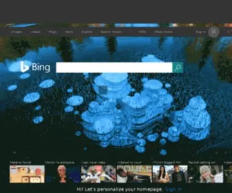 Bing.net(Bing is a search engine) Screenshot