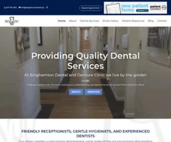 Binghamtondentalanddenture.com(Denture Dentist) Screenshot