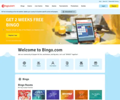 Bingo.com Screenshot