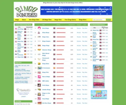 Bingobonuses.com Screenshot