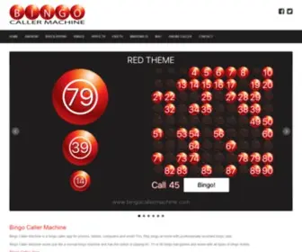 Bingocallermachine.com Screenshot