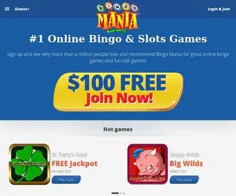 Bingomania.com Screenshot
