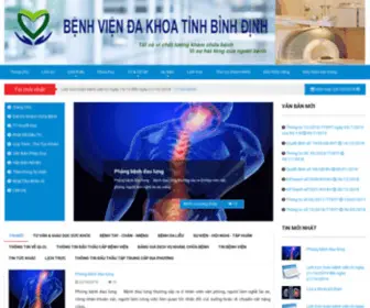 Binhdinhhospital.com.vn(Bệnh) Screenshot