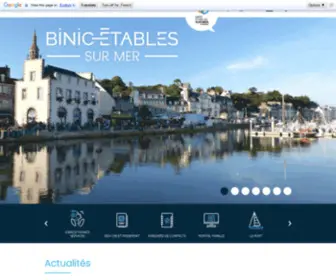 Binic-Etables-Sur-Mer.fr(Mairie de Binic) Screenshot