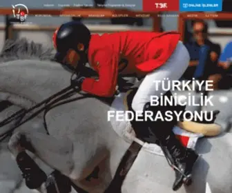 Binicilik.org.tr(Türkiye Binicilik Federasyonu) Screenshot