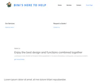 Binisheretohelp.com(Front Page) Screenshot