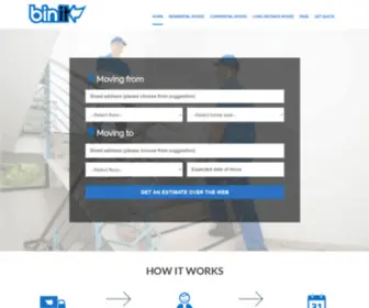 Binitmoving.com(Bin It Moving and Storage Hoboken NJ) Screenshot