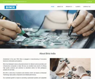Binixindia.com(Electrosystem company in pune) Screenshot