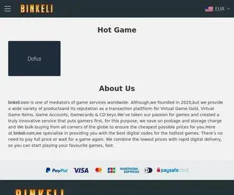 Binkeli.com(Acheter Dofus Kamas) Screenshot