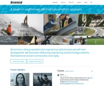 Binnie.com(Civil Engineering Consultants) Screenshot