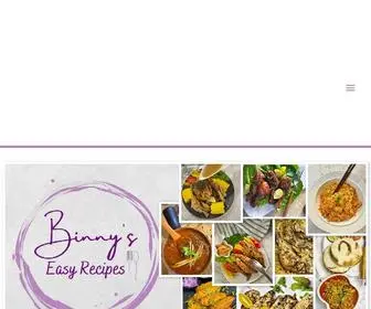 Binnyseasyrecipes.com(Binnys Easy Recipes) Screenshot