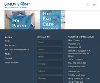 Bino-Vision.com(Just another Medisim site) Screenshot