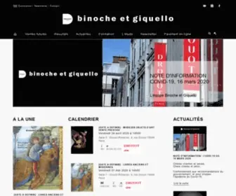 Binocheetgiquello.com(Ventes aux enchères) Screenshot