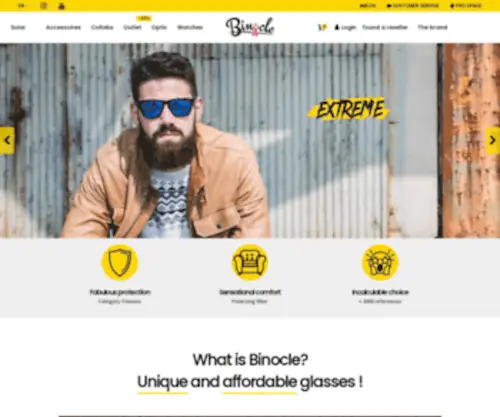 Binocle.club(Venez découvrir l'ensemble de la collection de notre marque de lunettes de soleil) Screenshot