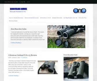Binocularsguides.com(Binoculars Guides and Reviews) Screenshot
