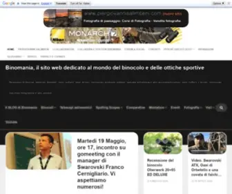 Binomania.it(Passione per gli strumenti ottici e digitali) Screenshot