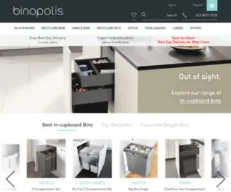 Binopolis.com(In-Cupboard Bin Specialists) Screenshot