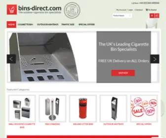 Bins-Direct.com(Discover quality cigarette bins at the best prices. Bins Direct) Screenshot