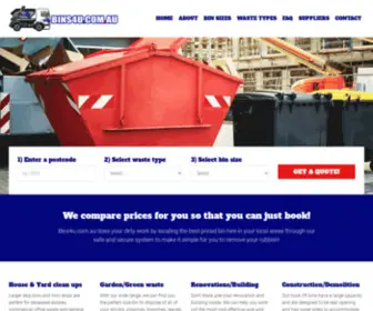 Bins4U.com.au(Skip Bin Hire) Screenshot