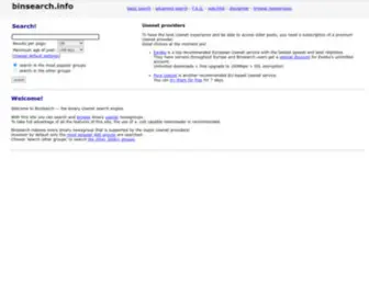 Binsearch.info(Binary Usenet Search Engine) Screenshot