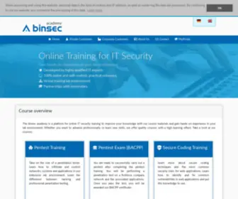 Binsec-Academy.com(Binsec academy) Screenshot