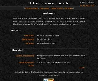Bin.sh(The demonweb) Screenshot