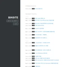 Binss.me(文章列表) Screenshot