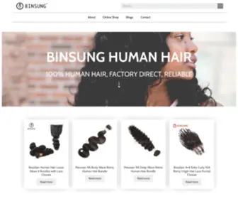 Binsung.com(Binsung Hair) Screenshot