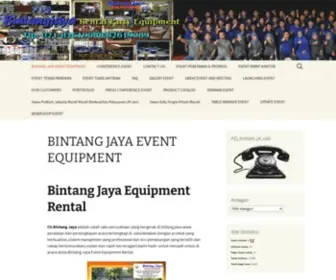 Bintangjaya.co.id(BINTANG JAYA EVENT EQUIPMENT Sewa Kursi Meja Tenda Jabotabek) Screenshot