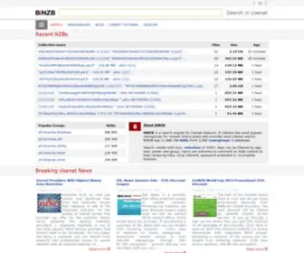 Binzb.com(BiNZB Usenet Search) Screenshot