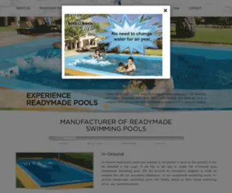 Binznboris.com(Readymade Swimming pools) Screenshot