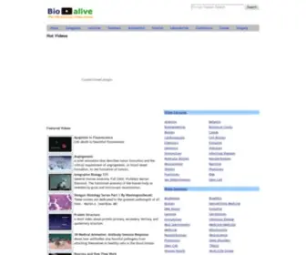 Bio-Alive.com(Bio-Alive Biology and Life Science Video Share) Screenshot