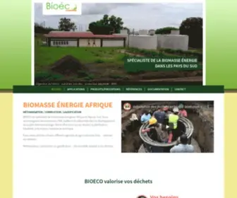 Bio-E-CO.fr(BIOECO est une société spécialisée dans la biomasse énergie dans les pays du Sud) Screenshot