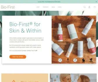 Bio-First.com(Natural, Non-Toxic Self-Care Products for Immune & Skin) Screenshot