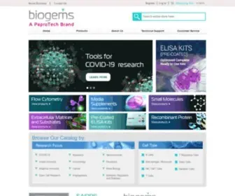 Bio-Gems.com(Creating Value for Life Science Research) Screenshot