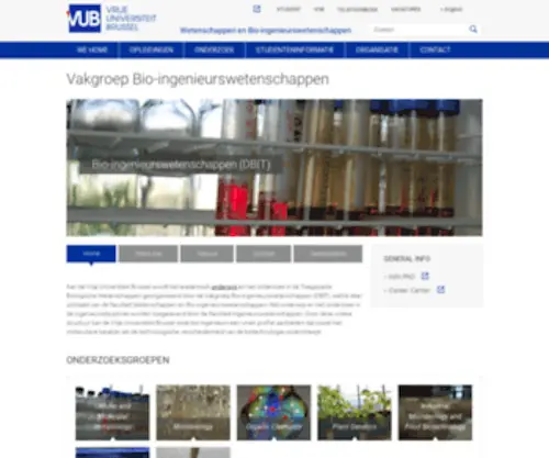 Bio-Ingenieur.be(Vrije Universiteit Brussel) Screenshot